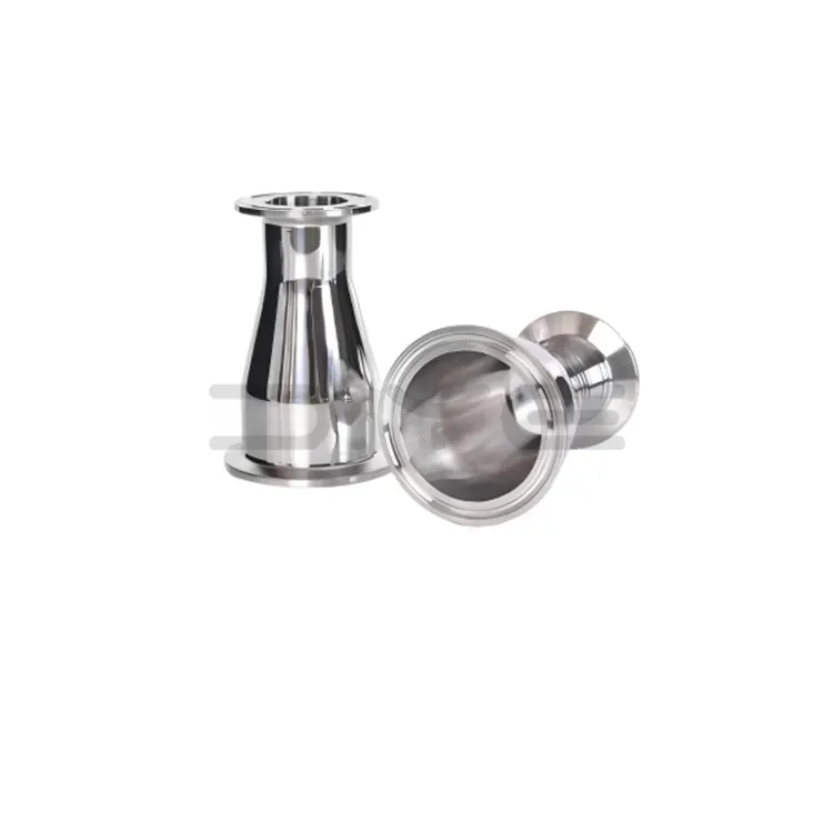 Egészségügyi rozsdamentes acél bilincs koncentrikus reduktor